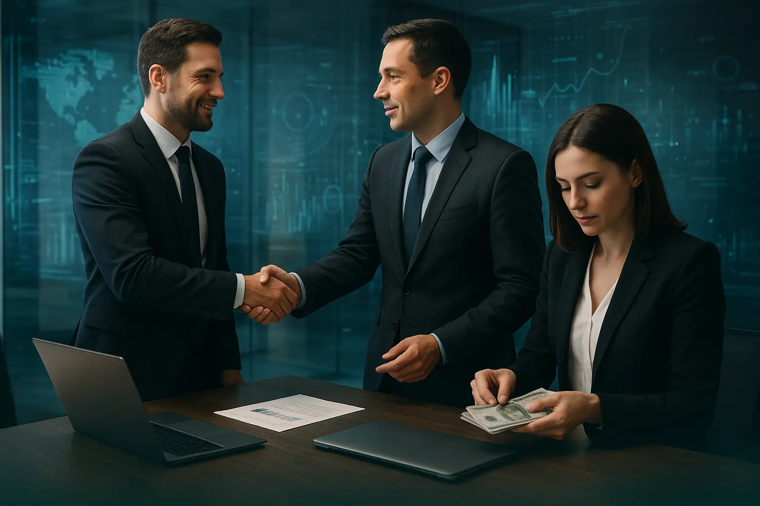 Business Financial Consultation Illustration